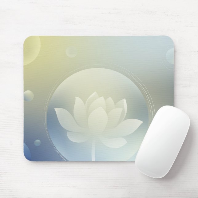 Tranquil Lotus Mouse Pad Musmatta (Med mus)