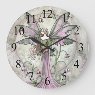 Tranquil Måne Fairy Fantasy Wall Clock Stor Klocka