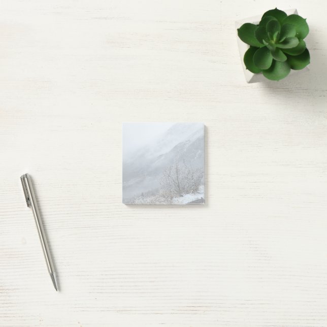Tranquil Misty Alpine View PostIT Notes Post-it Block (Kontor)