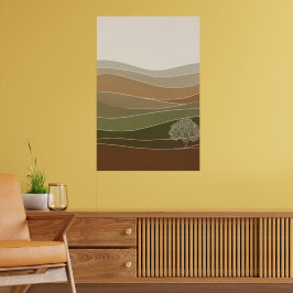 Tranquil Misty Backe Poster