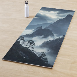 Tranquil Misty Mountains Yoga Mat