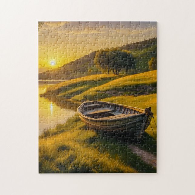 Tranquil Morgon Sunrise Pussel (Vertikal)