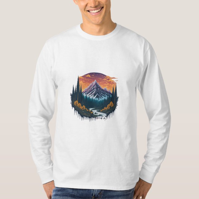 Tranquil Nature Scene T-Shirt (Framsida)