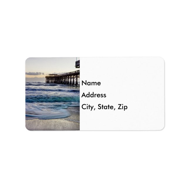 Tranquil New Year Address Label Adressetikett (Framsidan)
