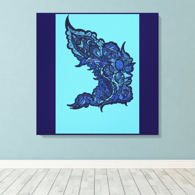 Tranquil Oasis Canvastryck (Insitu (trägolv))