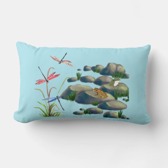 Tranquil Oasis: Lumbarkudde (Framsida)