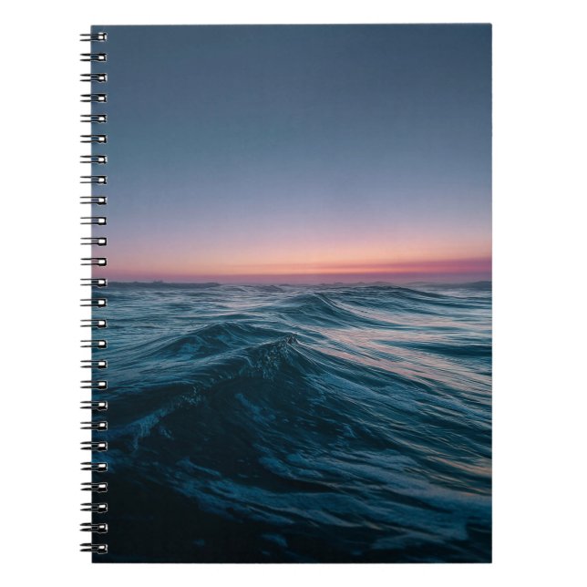 Tranquil Ocean Sunset Vinkar bärbar dator Anteckningsbok (Framsidan)