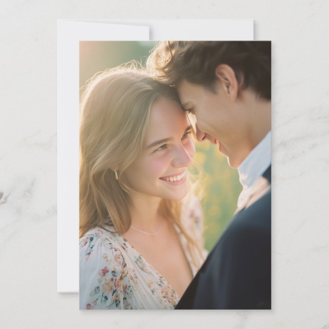 Tranquil Pastel Floral Photo Inbjudningar (Framsida)