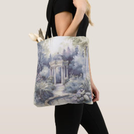 TRANQUIL PASTEL WATERCOLOR GARDEN SCENE TYGKASSE