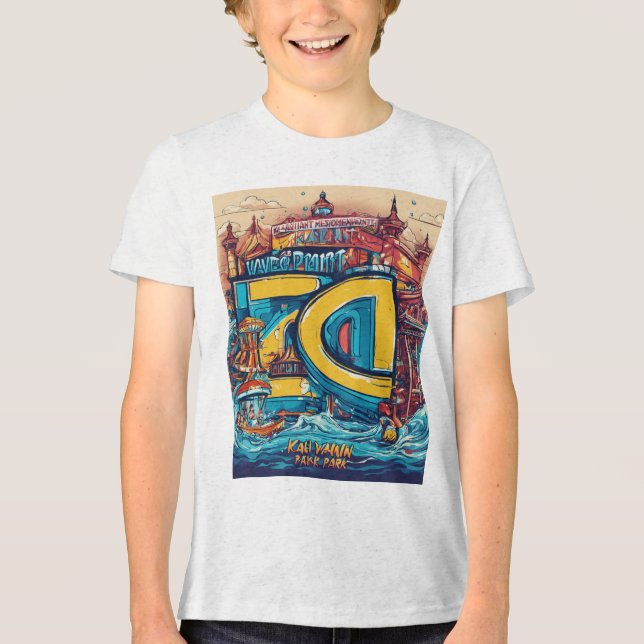 Tranquil Pelican Pier T Shirt (Framsida)