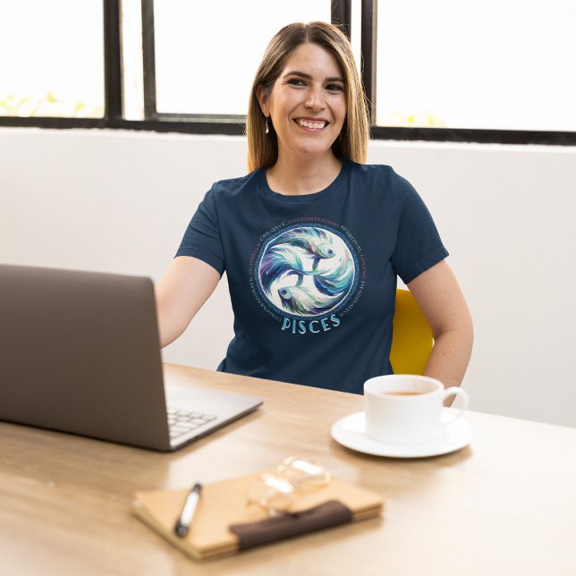 Tranquil Pisces Zodiac Fish T Shirt (Skapare uppladdad)