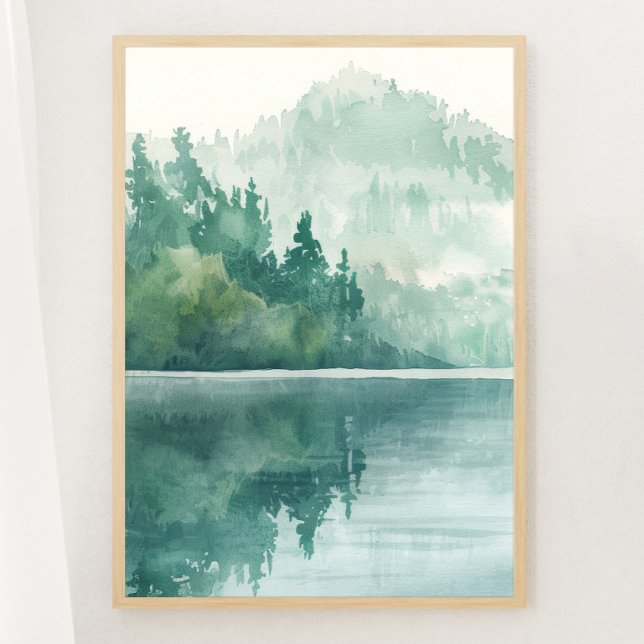 Tranquil Print 1 av 3 Poster i Mountain Sjö Tranqu (Skapare uppladdad)