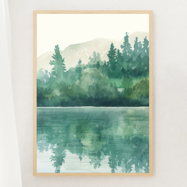 Tranquil Print 3 av 3 Poster i Mountain Sjö Tranqu (Skapare uppladdad)