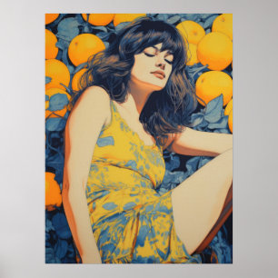 Tranquil Refltions: Kvinnorna och Orangarna Poster