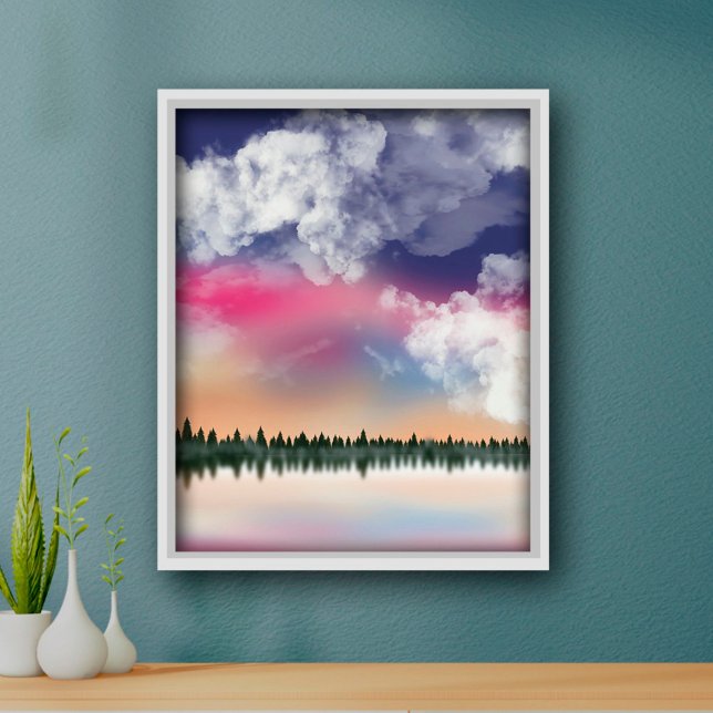 Tranquil Rosa Himlar Bali Scenia Ligcape Poster (Skapare uppladdad)