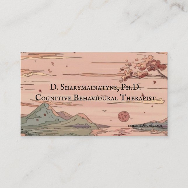 Tranquil Scene Professionell Visitkort (Framsida)