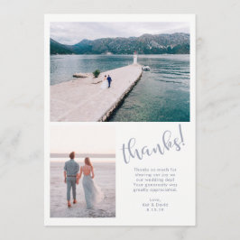 Tranquil Seas | Två foto Bröllop Tack