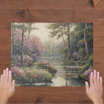 Tranquil Sjö Puzzle, 11 x 14 tum, 252 delarare Pussel<br><div class="desc">Lägg dig i naturens lugn med vårt Tranquil Sjö-pussel. Varje biet är en inkörsport till en värld där träd viskar hemligheter för lugn vatten. Idealisk för puzzel älskare och naturentusiaster lovar detta pussel en avslappnad flykt in i överflödets skönhet. Den här bilden genereras av AI.</div>