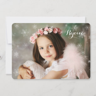Tranquil Snö Helgdag Photo Card Julkort