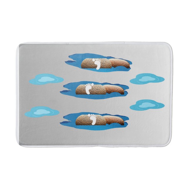 Tranquil Stone Väg Bathmat Badrumsmatta (Framsidan)