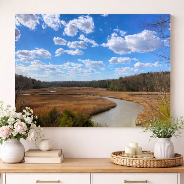 Tranquil Swampy Wetland Yorktown Virginia Poster (Skapare uppladdad)