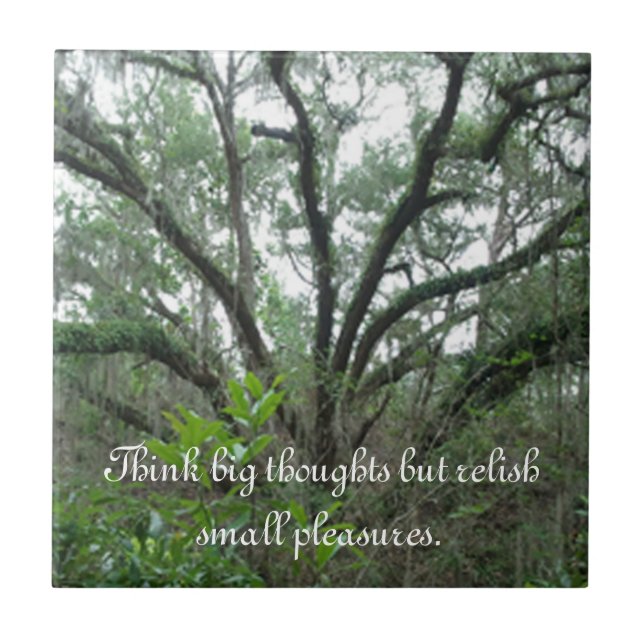 Tranquil Träd Tile Kakelplatta (Framsidan)