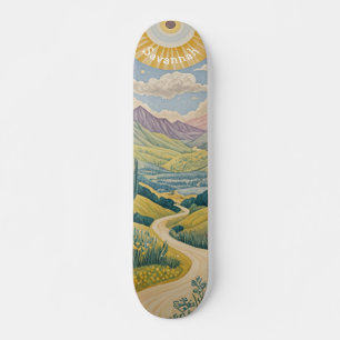 Tranquil Valley: Pastel Ligcape Mini Skateboard Bräda 18,5 Cm