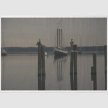 Tranquil Vatten-Boat på Decoupage i Vatten