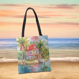 Tranquil Waterside Retreat Beach-behållare Tygkasse