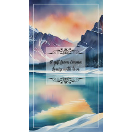 Tranquil Winter Banff National Park Tote Tygkasse