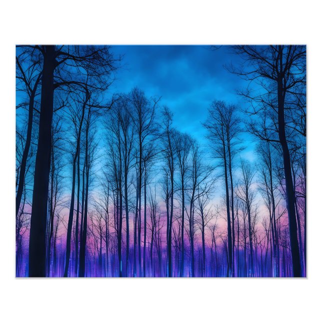 Tranquil Winter Forest Fototryck (Framsidan)