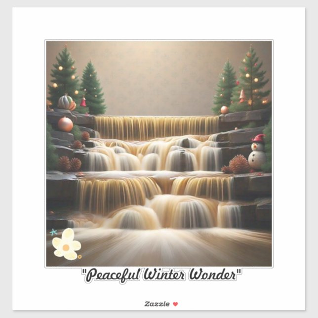 "Tranquil Winter's Retreat" Klistermärken (Ark)