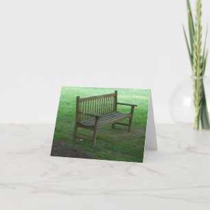 Tranquil wooden bch vid Bryn Mawr Note Card Sets Anteckningskort