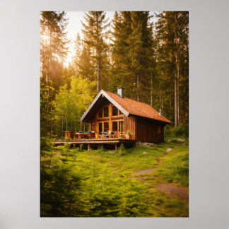 Tranquil Woodland Retreat - Cottage & Sauna Sereni Poster