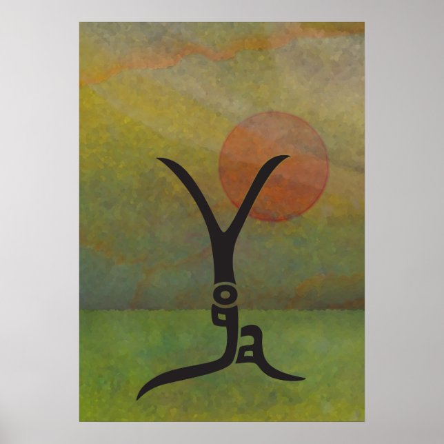 Tranquil Yoga Poster (Framsidan)