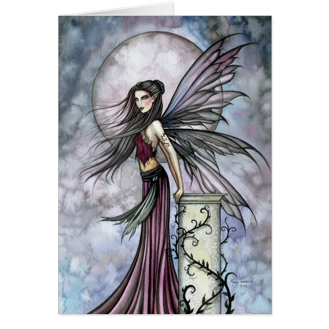 Tranquilitet Fairy Fantasy Art Card Hälsningskort (Framsidan)