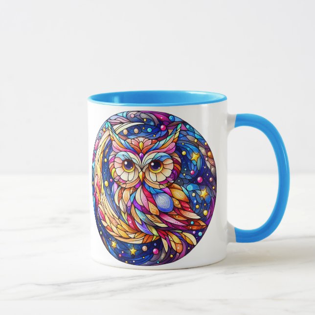 Tranquilitet i glaset A Blommigt glasfönster Mugg (Höger)