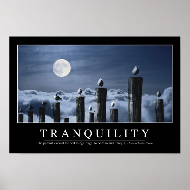 Tranquilitet: inspirationsoffert poster (Framsidan)