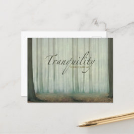 "Tranquilitet omger mig" Motiveringsbekräftelse Vykort