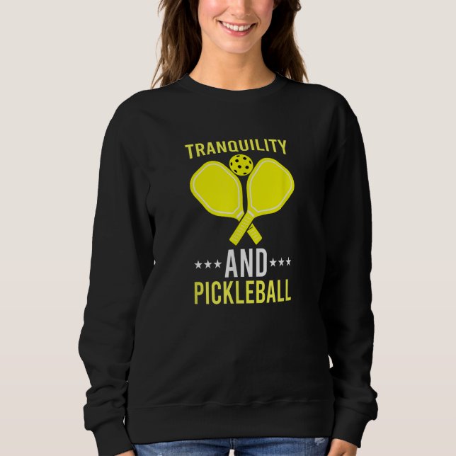 Tranquility and Pickleball  Fun    Dink T Shirt (Framsida)