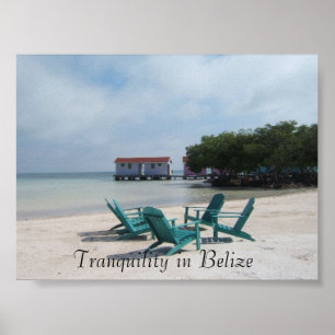 Tranquility i Belize Poster