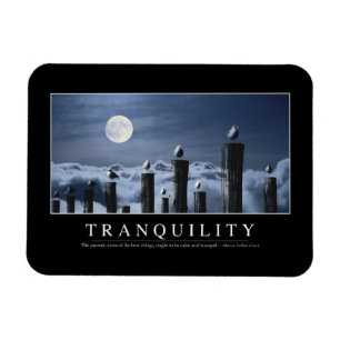 Tranquility: Inspirera citationstecken Magnet