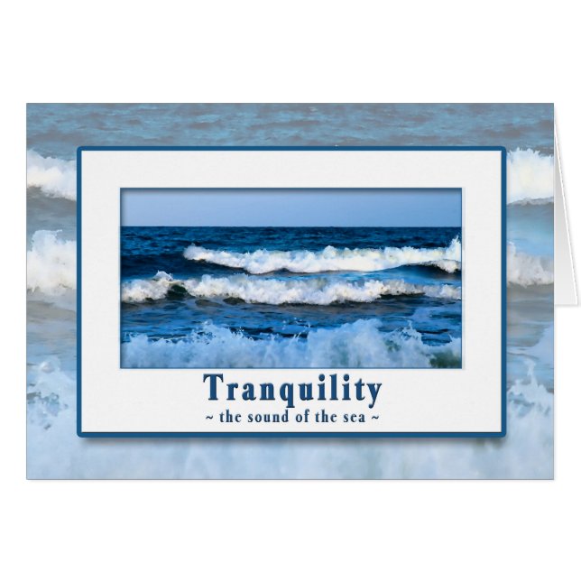 TRANQUILITY - LJUD AV KORTET SOM KAN ANVÄNDAS TILL HÄLSNINGSKORT (Framsidan Horizontal)