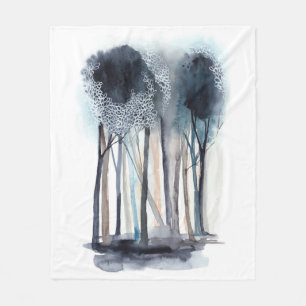 Tranquill Abstrakt Träd Fleecefilt