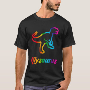 Trans Ally Allysaurus Gay pride HGBTQ Trans Flagga T Shirt