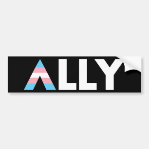 Trans Ally LGBTQ Transgender HBT Bildekal