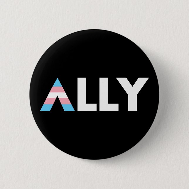 Trans Ally LGBTQ Transgender HBT Knapp (Framsida)