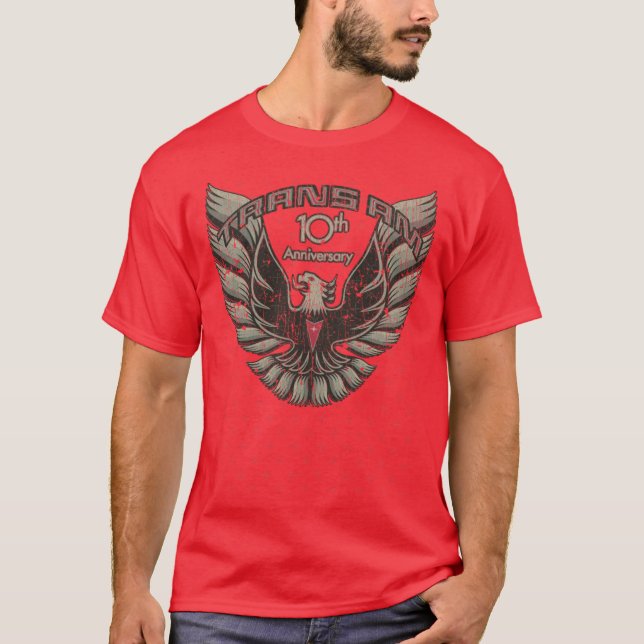 Trans Am 10th Anniversary 1979 family retro boy T Shirt (Framsida)