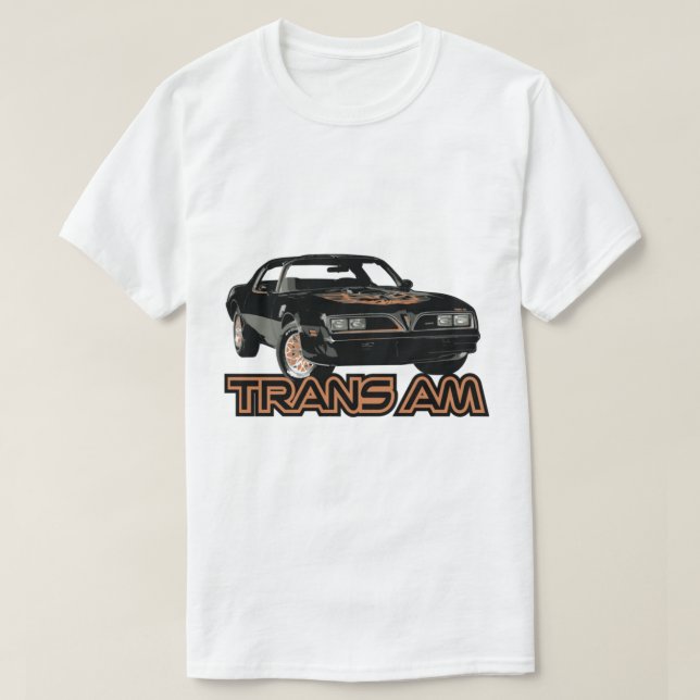 Trans am Smokey och bandit car-filmkonsten T Shirt (Design framsida)