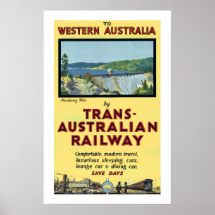 Trans.-australierjärnväg Poster